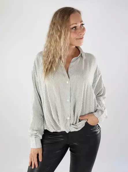 JDY damblus Knot Lurex cloud dancer/sea spray - Skjortor och blusar för damer - 139069 - 1