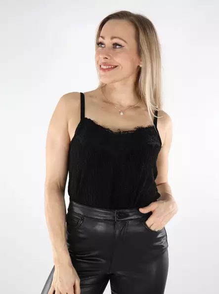 Only glittertopp för dam svart/ziggasvart - Toppar för damer - 137489 - 1