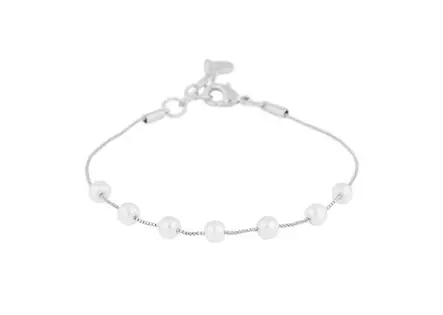 Snö of Sweden Armband Karan silver/vit - Armband - 141139 - 1