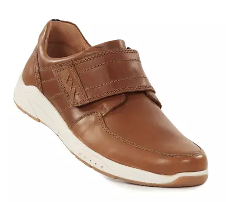 Topman promenadskor i äkta läder för herr 15023 mellanbrun - Promenadskor för herrar - 138059 - 1