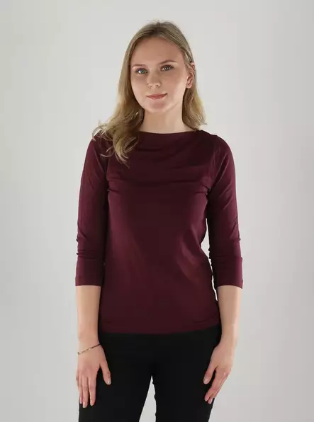 Vero Moda Skjorta VMPANDA MODAL winetasting - Långärmade tröjor för  damer - 133719 - 1