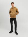 Jack&Jones brun hoodie Star - Huvtröjor för herrar - 133949 - 2