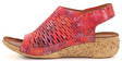 Natura dam Sandaler i läder K2355 röd - Sandaler för damer - 131099 - 2