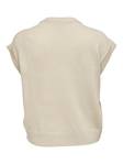 Only Carmakoma Stickad väst Alma beige - Stickat för damer - 128919 - 2