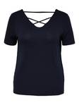 Only Carmakoma T-shirt Bandana mörkblå - T-shirts för damer - 128569 - 1
