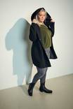 Only Carmakoma Plus size dam jacka, stor huva Sedona light svart - Lätta jackor för damer - 129579 - 2