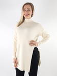 Only Katia lång tröja för kvinnor off-white - Stickat för damer - 134929 - 1