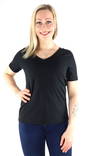 Pieces T-shirt Ria v-ringad svart - T-shirts för damer - 132879 - 1