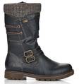 Rieker Remonte dam stövlar, fårullsfoder, RemonteTex D8478-01 svart - Rieker ankelboots - 129599 - 1