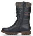 Rieker Remonte dam stövlar, fårullsfoder, RemonteTex D8478-01 svart - Rieker ankelboots - 129599 - 2