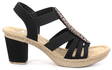 Rieker Sandaler 66526-00 svart - Rieker sandals - 128289 - 1