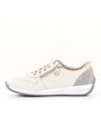 Rieker promenadskor för kvinnor N1100-80 vit/beige - Rieker promenadskor - 135359 - 2