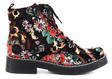 Rieker blommiga dam kängor textil 70010-90 - Rieker ankelboots - 129339 - 1