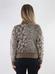Vero Moda Vera dam tröja med djurtryck brun lins - Stickat för damer - 134809 - 2