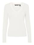Vero Moda dam tröja i ribbtyg Helsinki v-neck - Långärmade tröjor för  damer - 129299 - 3
