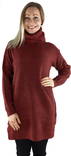 Vila dam stickad tröja Cilia rollneck fired brick - Stickat för damer - 132039 - 1