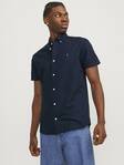 Jack&Jones kortärmad skjorta för herr Blusummer marinblå blazer - Skjortor för herrar - 136049 - 1