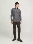 Jack&Jones elastisk skjorta för herr Blablackpool night sky - Skjortor för herrar - 136859 - 3