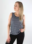 Only randig topp för kvinnor Moster Tank night sky/cloud dancer - Toppar för damer - 138439 - 1