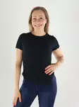 Vero Moda T-shirt SS ASYMMETRICAL Svart - T-shirts för damer - 141319 - 1