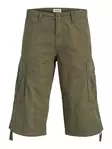 Jack&Jones herr cargoshorts Karl Frank cargo long olive night - Shorts och capribyxor för herrar - 141019 - 1