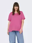Only Carmakoma Dam Plus Size T-shirt Moster Fold Up gin fizz - T-shirts för damer - 138459 - 2
