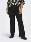Only Carmakoma plus size utsvängda jeans Thunder Mid Push Up svart - Jeans för damer - 137589 - 1