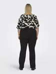 Only Carmakoma plus size utsvängda jeans Thunder Mid Push Up svart - Jeans för damer - 137589 - 3