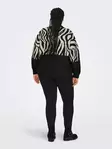 Only Carmakoma plus size tröja Zebra piratsvart - Stickat för damer - 136939 - 3