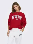 Only damtröja Club mars röd - Huvtröjor och sweatshirts - 137669 - 1