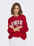 Only damtröja Club mars röd - Huvtröjor och sweatshirts - 137669 - 4