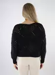 Only damtröja Struktur svart - Stickat för damer - 137519 - 2