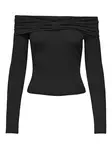 Only damskjorta Off Shoulder svart - Långärmade tröjor för damer - 137659 - 3