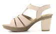 Rieker högklackade sandaler för damer 665K3-62 beige - Rieker sandals - 137949 - 2