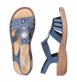 Rieker damsandaler 628G9-16 blå - Rieker sandals - 137959 - 3