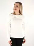 Vila damtröja Off Shoulder cloud dancer - Stickat för damer - 137539 - 1