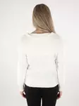 Vila damtröja Off Shoulder cloud dancer - Stickat för damer - 137539 - 3