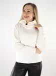 Vila damtröja Off Shoulder cloud dancer - Stickat för damer - 137539 - 2