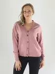 Vila Cardigan VIRIL V-RINGAD STICKAD KOFTA nostalgi rose - Stickat för damer - 141619 - 1