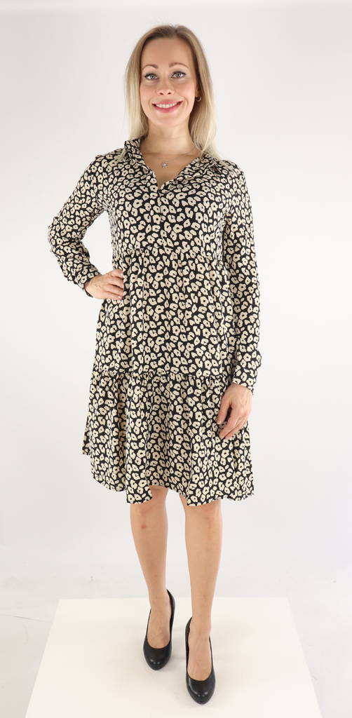 JDY Klänning Piper shirt, svart/tapioca - Klänningar och tunikor - 131839 - 1