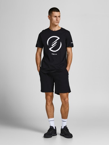 Jack&Jones Sweat Shorts Star sweat black - Shorts och capribyxor för herrar - 133869 - 1