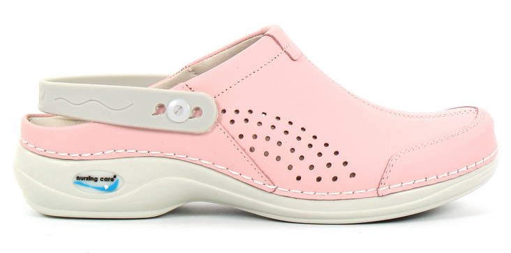 Maskintvättbara arbetsskor Läder Light Pink - Arbetsskor för damer - 122649 - 1