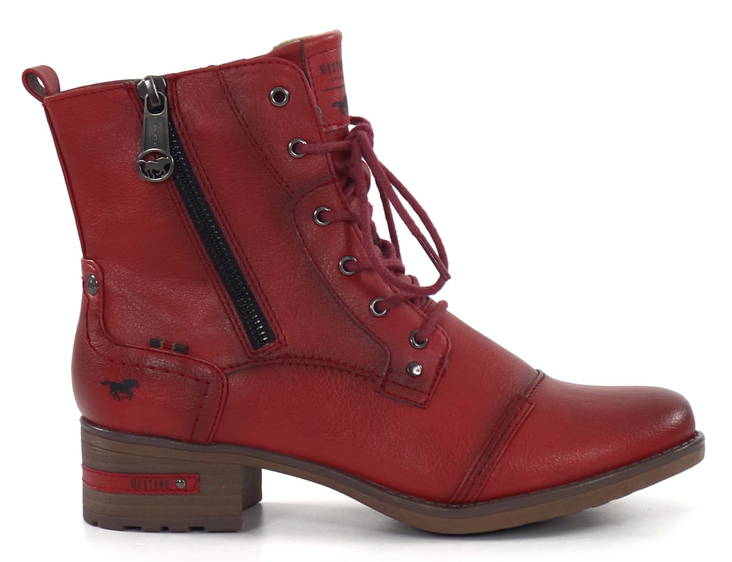 Mustang Ankelboots 1229-513-5 röt - Stövletter och kängor för damer - 134059 - 1