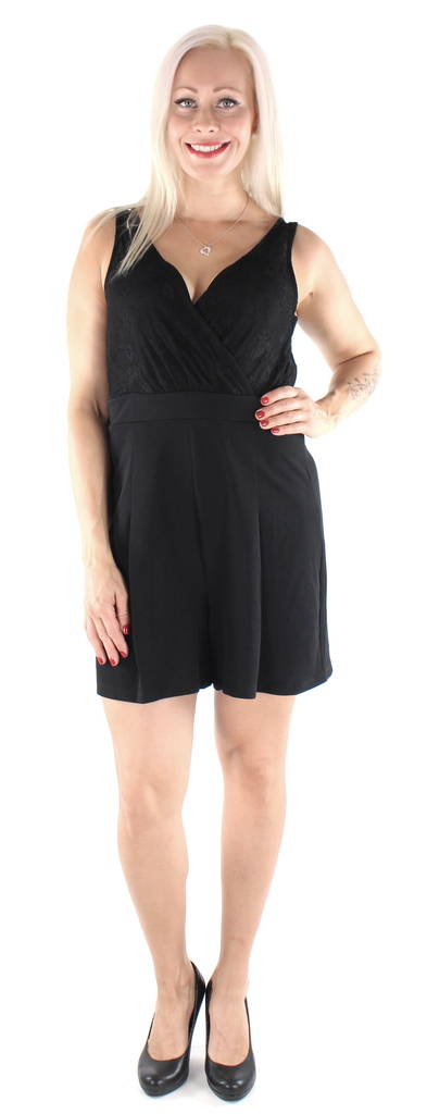 Only Playsuit Monna svart - Shorts och capribyxor för damer - 126419 - 1