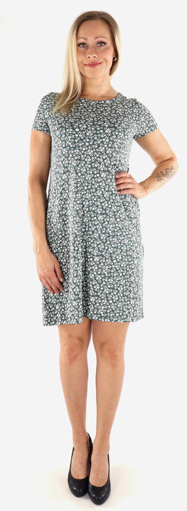 Only damklänning Bera ryggsnörning Balsamgrön - Klänningar och tunikor - 133979 - 1