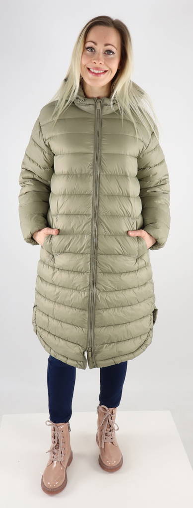 Only dam lättviktsjacka med huva Melody quilted grön - Lättviktsjackor för damer - 130119 - 1