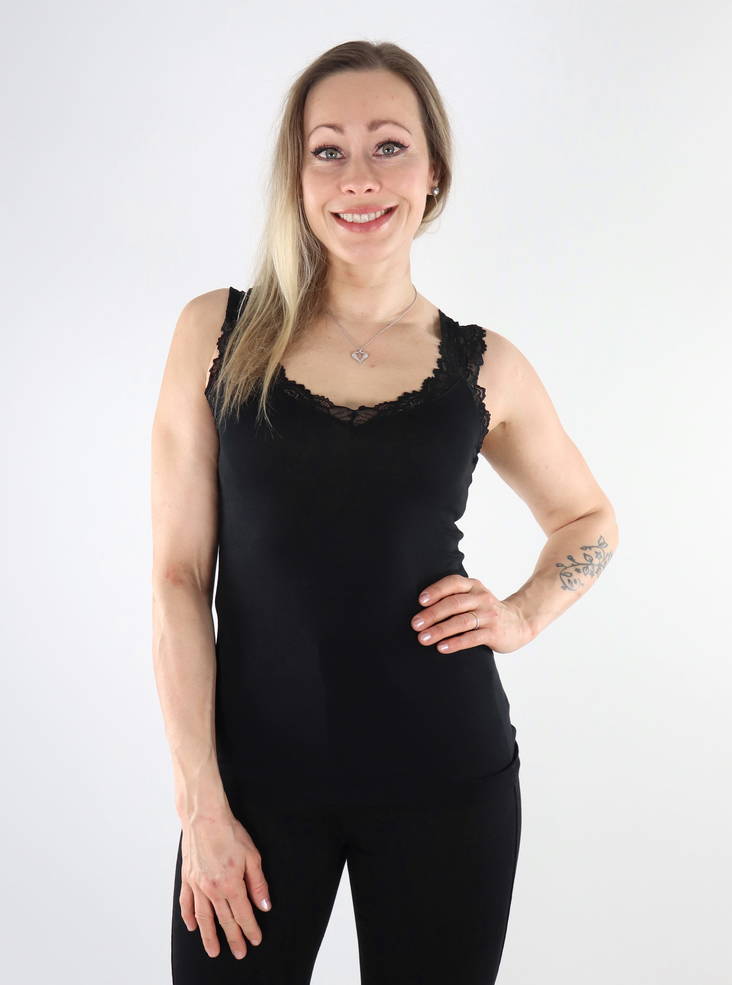 Topp Vero ModaRosa svart - Toppar för damer - 135399 - 1