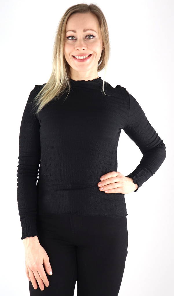 Vero Moda Skjorta Nynne svart - Långärmade tröjor för  damer - 132179 - 1
