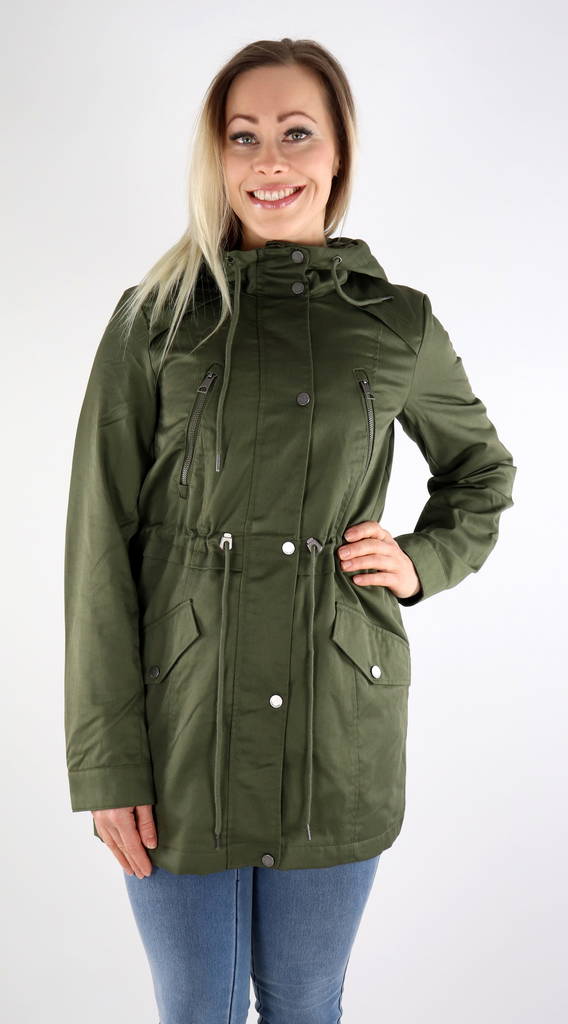 Vero Moda dam parka jacka Abby Fanna ivy green - Lätta jackor för damer - 130889 - 1