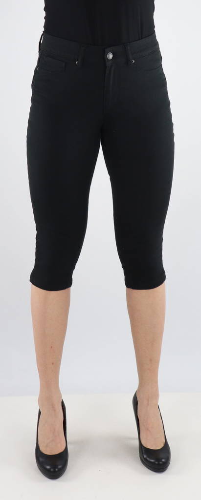 Vero Moda Capris Hot seven mr, svart - Shorts och capribyxor för damer - 130839 - 1